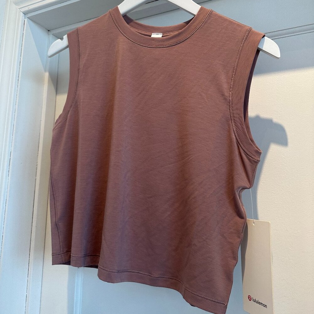 NWT Lululemon Jersey Training Muscle Tank, Twilight Rose
